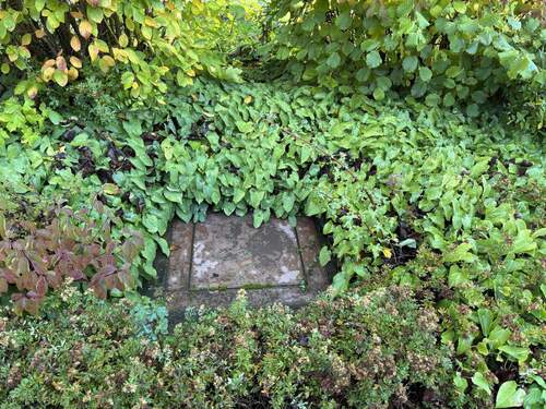 Bunkerausgang im Vorgarten - 