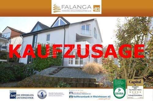 Titelbild_mit Rahmen_Kaufzusage - Falanga Immobilien - großzügige DHH mit Sauna und Kamin unweit des Lennebergwalds in Budenheim!