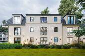 Süd-Ansicht-Garten - Moderne 3 Zimmer Neubau-Wohnung mit Süd-Garten in ruhige Lage von Bad Honnef