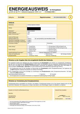 Energieausweis 1 - 