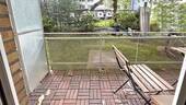 Balkon mit Blick in den Garten - Etagenwohnung mit 44,00 m&sup2; in Hamburg zum Kaufen