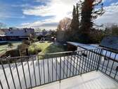 Balkon Blick zum Garten - 4 Zimmer Einfamilienhaus in Varel