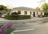 3 - Bungalow-131 - Straßenansicht.png - Bungalow mit 130,30 m&sup2; in Klötze zum Kaufen