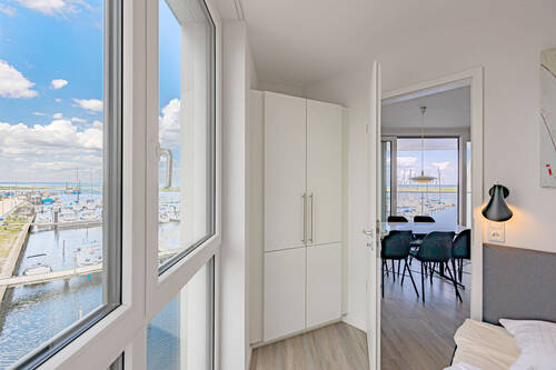 Schlafzimmer mit angrenzendem Duschbad en Suite - Etagenwohnung mit 91,00 m² in Wendtorf zum Kaufen