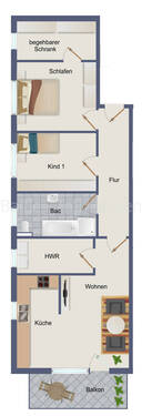 Wohnung No. 3 - Etagenwohnung mit 92,50 m&sup2; in Timmendorfer Strand / Niendorf zum Kaufen