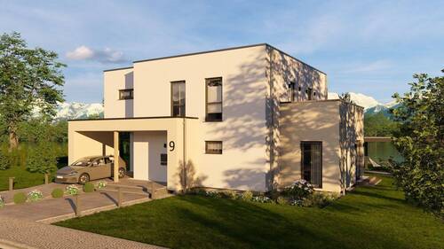 Straßenansicht allkauf Highline9 - Highline 9 - Modernes Bauhaus trifft durchdachtes Wohnkonzept