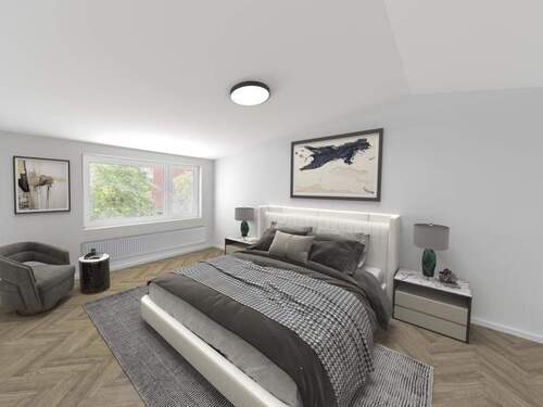 Schlafzimmer - Digitales Staging - 