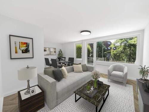 Wohn- und Esszimmer - Digitales Staging - 