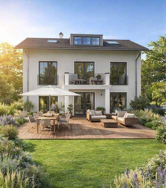 Vision des genehmigten Hauses - Grundstück zum Kaufen in Prien