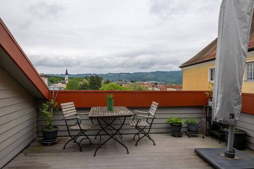 Terrasse 2 Blick ins Güne - 