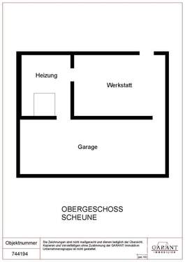 Obergeschoss Scheune - 