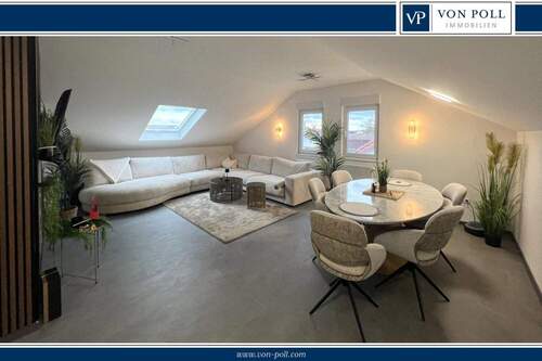 Titelbild - Sanierte 2-Zimmer-Dachgeschosswohnung in Heddesheim