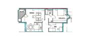 Grundriss 3-ZKB mit Balkon - 