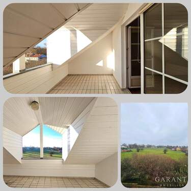 Loggia2 - ***Zeitlos schön*** hübsche 3 Zimmer-Wohnung im Dachgeschoss