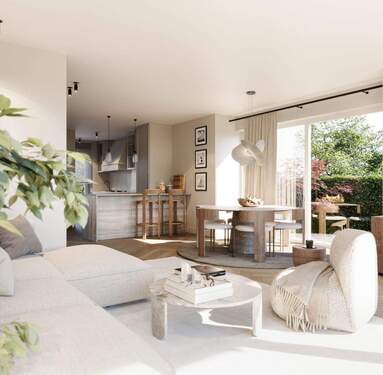 Wohn- und Essbereich - Reihenendhaus mit 156,30 m&sup2; in München zum Kaufen