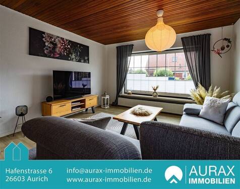 Wohnzimmer - Einfamilienhaus mit 95,00 m&sup2; in Hage zum Kaufen