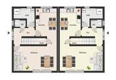 Doppelhaus Naunhof Grundriss - 