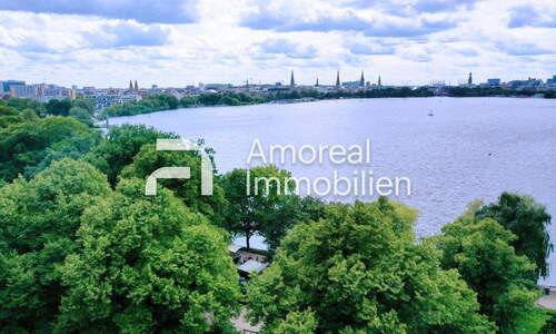 Schwanenwik - Alsterperle - anlegen oder einziehen direkt gegenüber