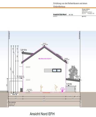 Ansicht Nord - Einfamilienhaus mit 103,80 m&sup2; in Biebesheim am Rhein zum Kaufen