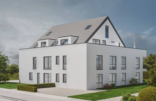 Visualisierung Straßenseite - 4 Zimmer Etagenwohnung in Bielefeld