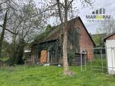 Haus hinten - Traumhaft gelegenes (Bau-)Grundstück mit alter Wassermühle ohne Denkmalschutz - sanierbar