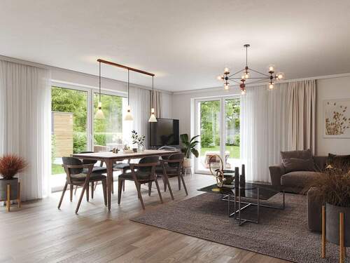 Beispiel Kochen / Essen / Wohnen - 4 Zimmer Einfamilienhaus in Regensburg / Ziegetsdorf