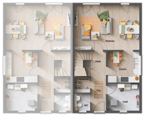 Doppelhaus Duett 125 - 