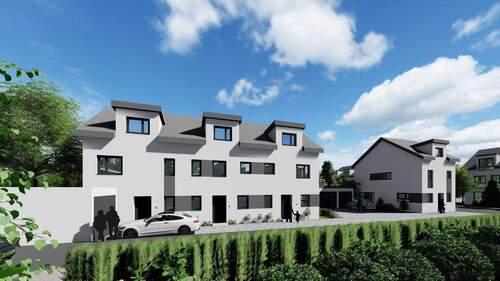 R6 - Seitenstraße Hell - Neubau Reihenhaus mit Wärmepumpenheizung
