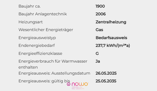 Energieausweisdaten - 