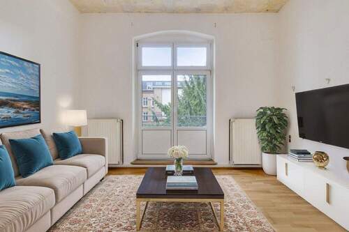 Visualisierung Wohnbereich - 2 Zimmer Etagenwohnung in Düsseldorf