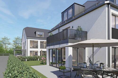 Terrasse - Reihenmittelhaus mit 121,40 m&sup2; in Lochhausen zum Kaufen