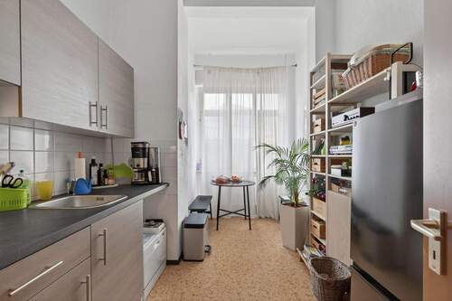 Küche mit Essbereich - 2 Zimmer Etagenwohnung in Karlsruhe