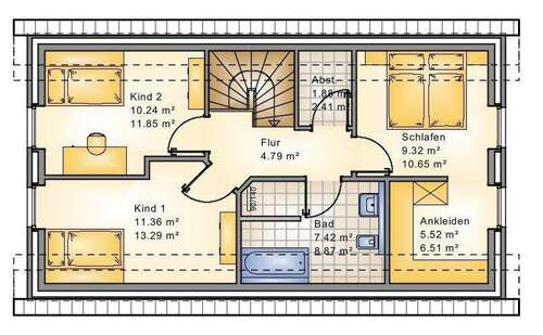 Dachgeschoss - Einfamilienhaus mit 110,00 m&sup2; in Oldenburg / Bümmerstede zum Kaufen