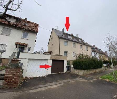 Ansicht bearbeitet - Luginsland - Modernisierungsbedürftige DHH als ZFH mit Garage im Stuttgarter Osten *PROVISIONSFREI*