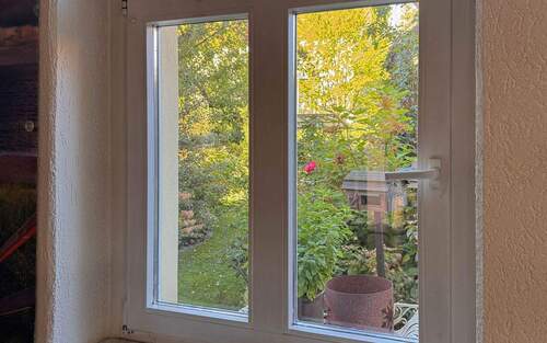 Blick aus dem Fenster EG - 3 Zimmer Einfamilienhaus in Hoyerswerda