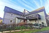 Gartenansicht - Historisches Mehrfamilienhaus mit Kamin, Balkon und Ferienwohnungsträume in Holenberg