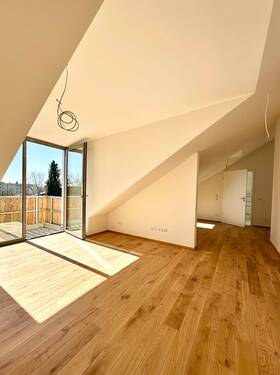 Wohnbereich.jpg - Neubau...! Lichtdurchflutete 2-Zimmer-Dachgeschosswohnung mit Balkon auf Gut Deutschhof...!