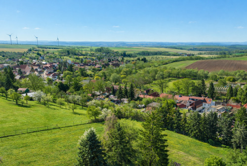 Blick in Richtung Inselsberg und Drei Gleichen - 