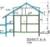 Schnitt Haus 1 + Haus 2 zur Info - 