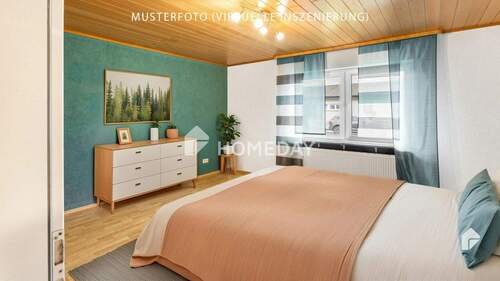EG Schlafzimmer 1-Musterfoto (virtuelle Inszenierung)2 - 7 Zimmer Einfamilienhaus in Höheinöd