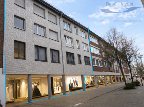 Frontansicht - Attraktive Ladenfläche mit Lager und Büro im Herzen von Wesel