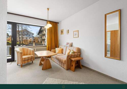 Wohnzimmer - Etagenwohnung mit 27,00 m&sup2; in Seeg zum Kaufen