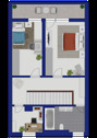 Grundriss Obergeschoss - 