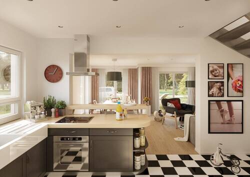 Küche - Doppelhaushälfte mit 124,00 m&sup2; in Worms zum Kaufen