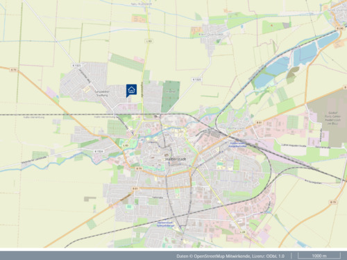 Bild aus Kartenansicht - 4 Zimmer Doppelhaushälfte zum Kaufen in Halberstadt
