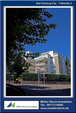 Bad Homburg Triftstrasse 2 02 Ansicht vorne 1.jpg - Bad Homburg- City-Triftstraße 2: Großzügige 3-Z-ETW mit Blick ins grüne!°