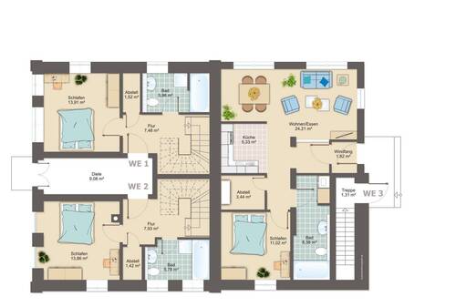 2 Wohnungen EG_Maisonette - 