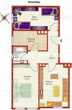 Bild 3 - 3 Zimmer Etagenwohnung in München