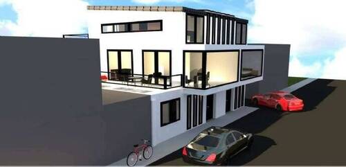 Grosse Fensteransicht - NEUBAU nach IHREM WUNSCH: Designer Haus - Architekten Haus - Black White House
