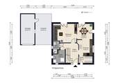 Grundriss Erdgeschoss - 5 Zimmer Einfamilienhaus in Kirchroth